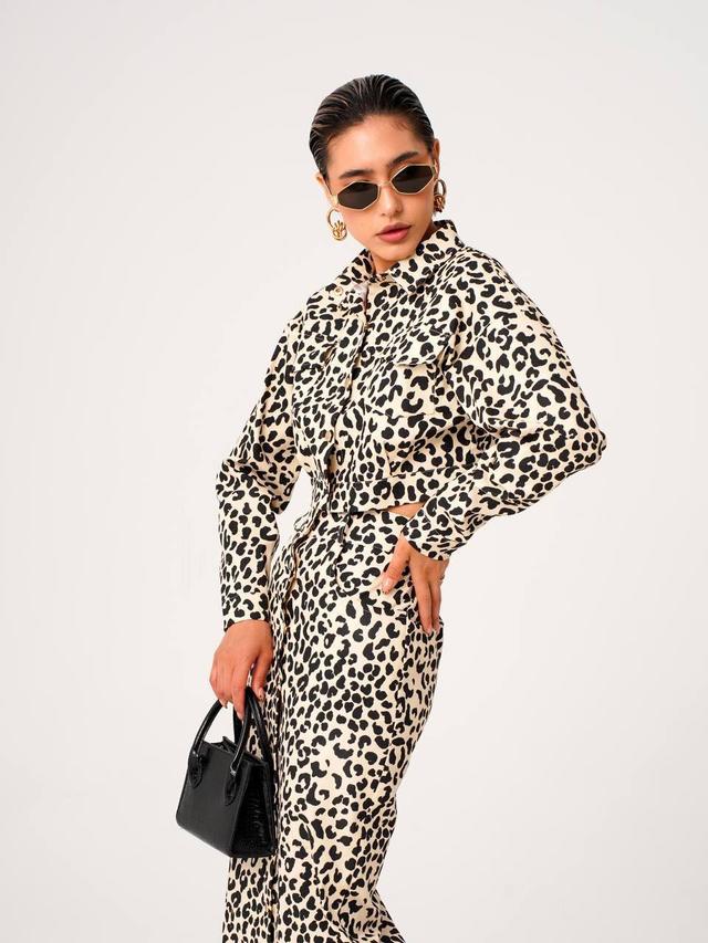 Джинсовая двойка Leopard Chic