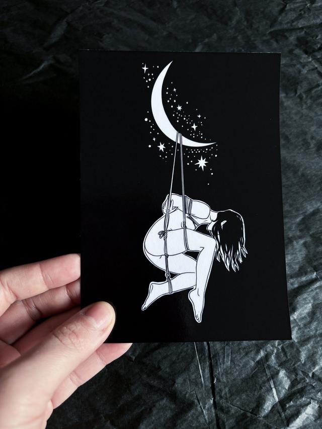 Shibari Moon Card