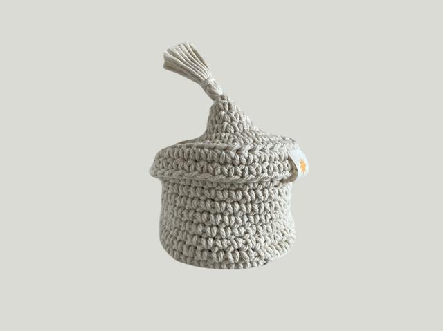 КОРЗИНА С КРЫШКОЙ MAROCCO MILK BASKET, 14х14см