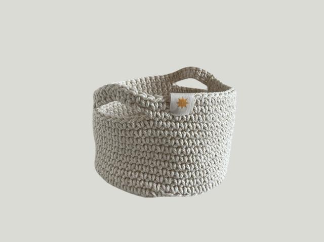 КОРЗИНА С РУЧКАМИ ИЗ ХЛОПКА VILLAGE MILK BASKET, 14х20см